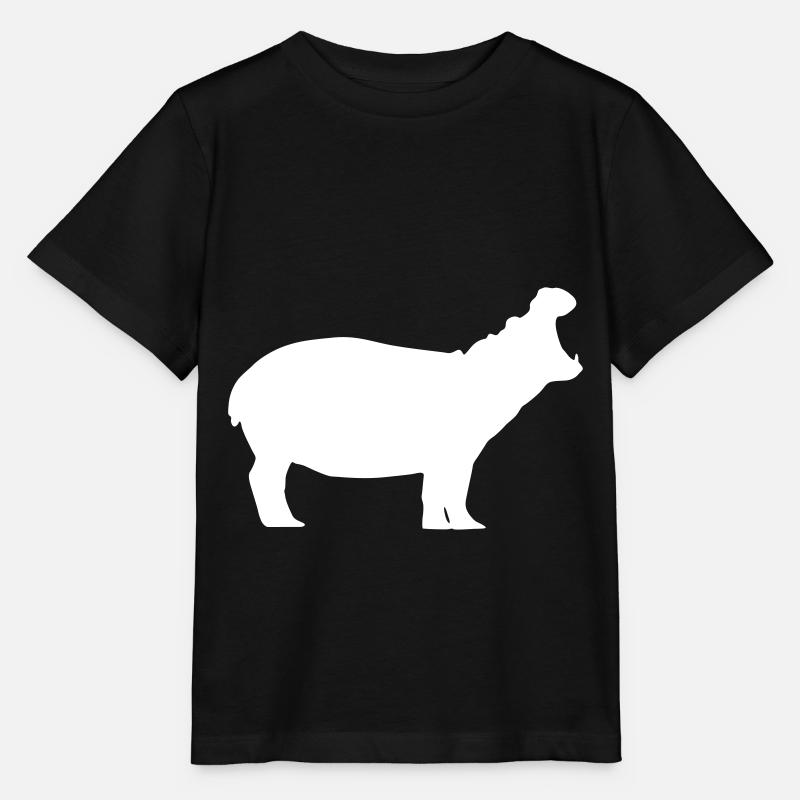 hippopotame silhouette hippopotame - T-shirt bio MINI CREATOR Stanley/Stella Enfant - noir