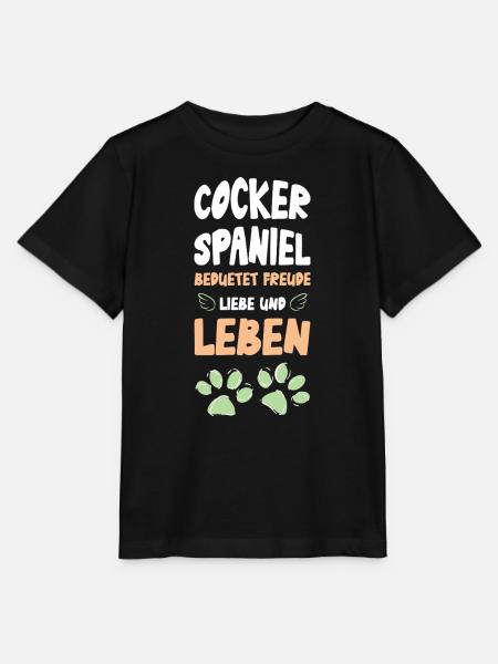 Cocker Spaniel Lebensfreude - Stanley/Stella Kinder T-Shirt MINI CREATOR - Schwarz