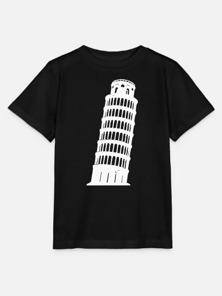 Pisa Turm Silhouette Monochrom - Stanley/Stella Kinder T-Shirt MINI CREATOR - Schwarz
