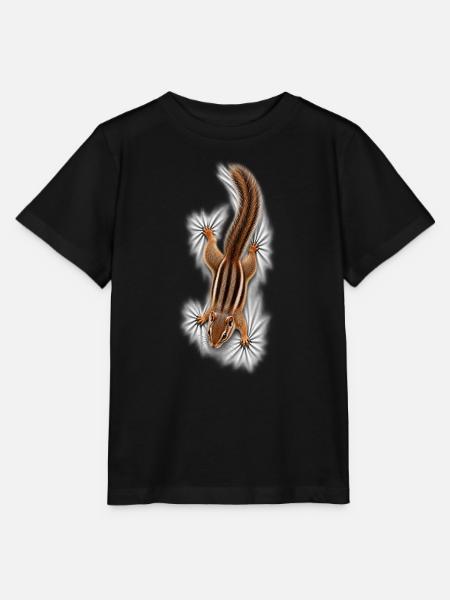 Streifenhörnchen auf dem Shirt - Stanley/Stella Kinder T-Shirt MINI CREATOR - Schwarz