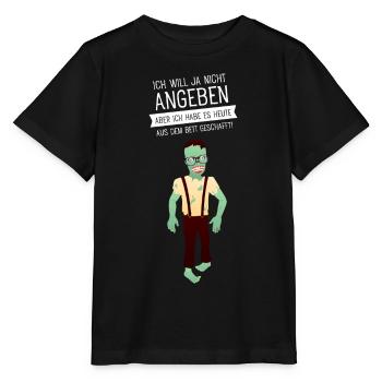 Ich Will Ja Nicht Angeben Zombie Morgenmuffel - Stanley/Stella Kinder T-Shirt MINI CREATOR  - Schwarz - Vorne - Mikhail (115cm)