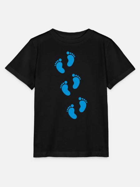 Baby Füße - Stanley/Stella Kinder T-Shirt MINI CREATOR - Schwarz