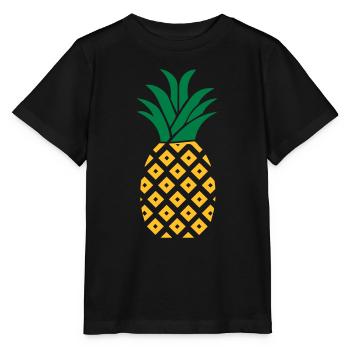 ananas - T-shirt bio MINI CREATOR Stanley/Stella Enfant - noir - Devant - Mikhail (115cm)
