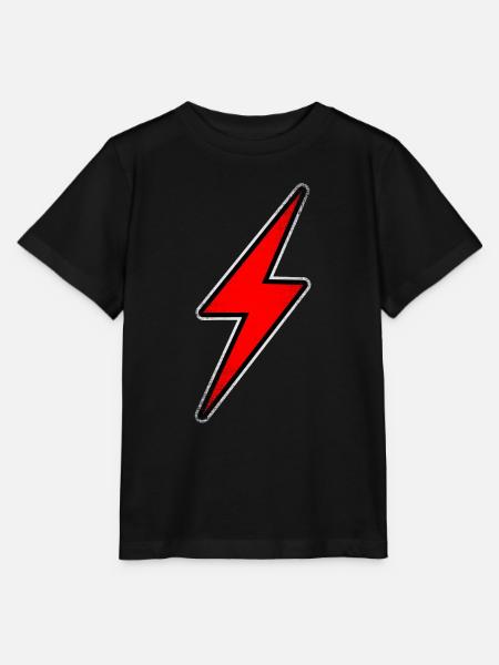 Elektroauto Blitz rot - Stanley/Stella Kinder T-Shirt MINI CREATOR - Schwarz