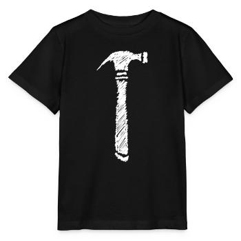 Hammer Scribbled Gift Idea - Stanley/Stella MINI CREATOR Kids’ T-Shirt - black - Front - Mikhail (115cm)