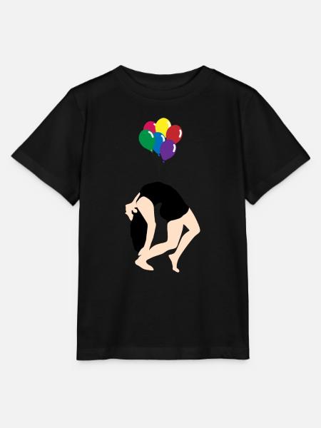 Luftballon - Stanley/Stella Kinder T-Shirt MINI CREATOR  - Schwarz