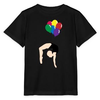 Balloon - Stanley/Stella MINI CREATOR Kids’ T-Shirt - black - Front - Mikhail (115cm)