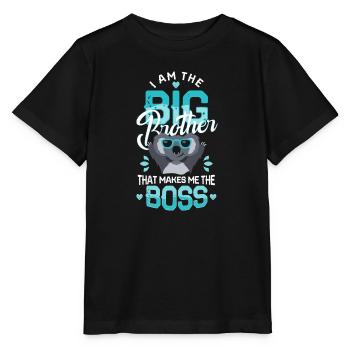 Big Brother Guys Saying Baby Pregnancy - Stanley/Stella MINI CREATOR Kids’ T-Shirt - black - Front - Mikhail (115cm)