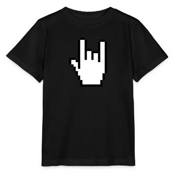 Hand sign cursor - Stanley/Stella MINI CREATOR Kids’ T-Shirt - black - Front - Mikhail (115cm)