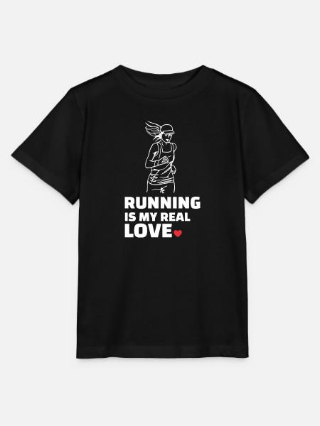 Ich Liebe Rennen - Stanley/Stella Kinder T-Shirt MINI CREATOR  - Schwarz