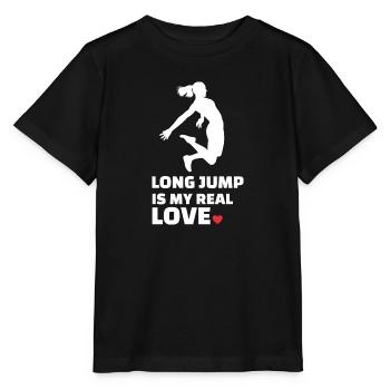 Ich Liebe Weitsprung - Stanley/Stella Kinder T-Shirt MINI CREATOR  - Schwarz - Vorne - Mikhail (115cm)