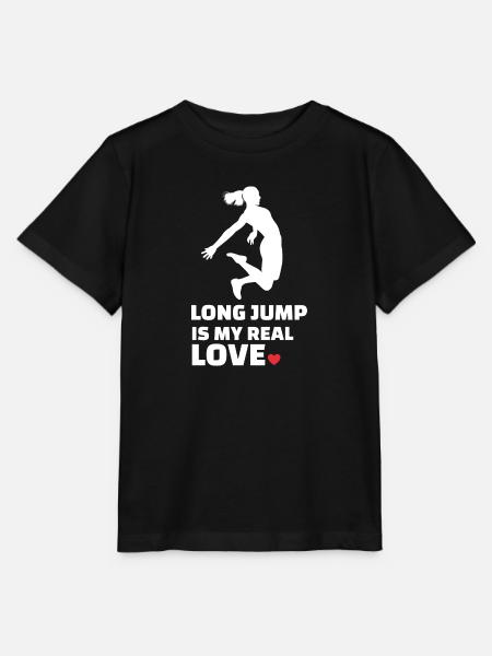 Ich Liebe Weitsprung - Stanley/Stella Kinder T-Shirt MINI CREATOR  - Schwarz