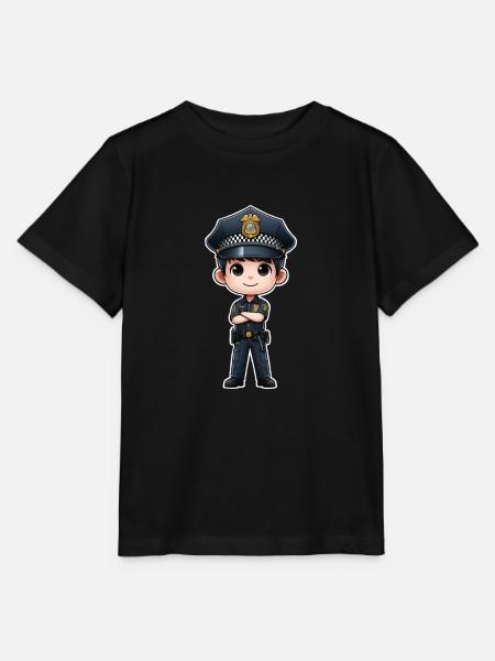 Police kid - Stanley/Stella Kinder T-Shirt MINI CREATOR - Schwarz