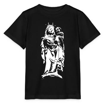 Mary and Jesus - Stanley/Stella MINI CREATOR Kids’ T-Shirt - black - Front - Mikhail (115cm)