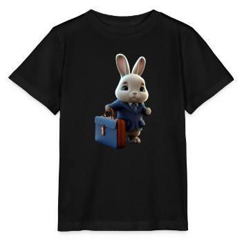 Business Rabbit - Stanley/Stella Kinder T-Shirt MINI CREATOR  - Schwarz - Vorne - Mikhail (115cm)