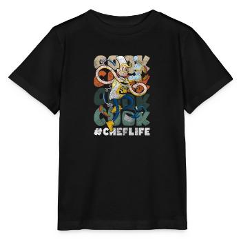 Chef Chef Art Culinaire Goût - T-shirt bio MINI CREATOR Stanley/Stella Enfant - noir - Devant - Mikhail (115cm)