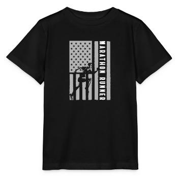 Läufer Fitness Jogging Wettbewerb - Stanley/Stella Kinder T-Shirt MINI CREATOR  - Schwarz - Vorne - Mikhail (115cm)