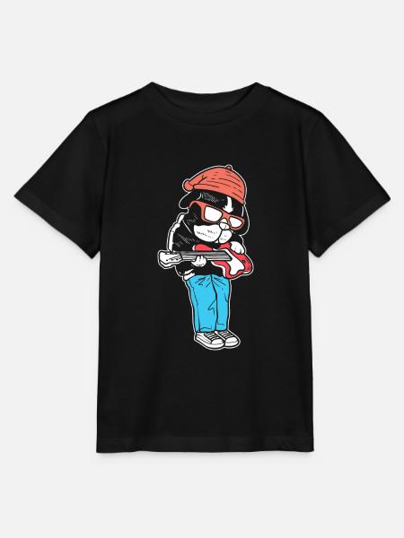 A Rock Star Bandmitglied - Stanley/Stella Kinder T-Shirt MINI CREATOR  - Schwarz