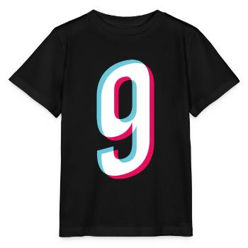 9 ans maillot numéro 9 maillot de sport neuf Autocollant - T-shirt bio MINI CREATOR Stanley/Stella Enfant - noir - Devant - Mikhail (115cm)