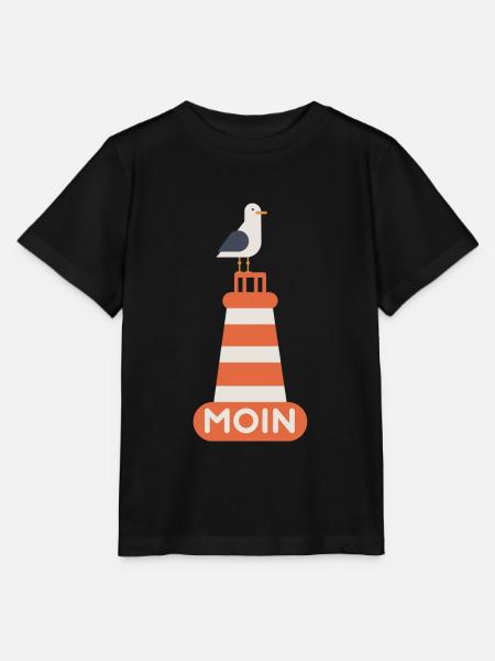 Nordsee, Deutsch ,Dialekt, Hamburg, Meer, Moin - Stanley/Stella Kinder T-Shirt MINI CREATOR  - Schwarz