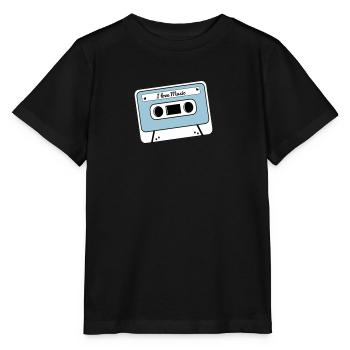 Kassette - Stanley/Stella Kinder T-Shirt MINI CREATOR  - Schwarz - Vorne - Mikhail (115cm)
