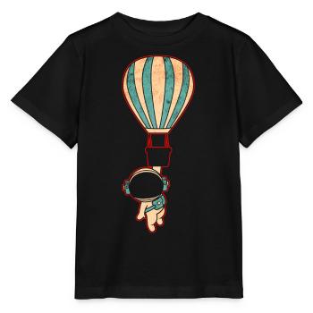 Astronaut Raumfahrt - Stanley/Stella Kinder T-Shirt MINI CREATOR  - Schwarz - Vorne - Mikhail (115cm)