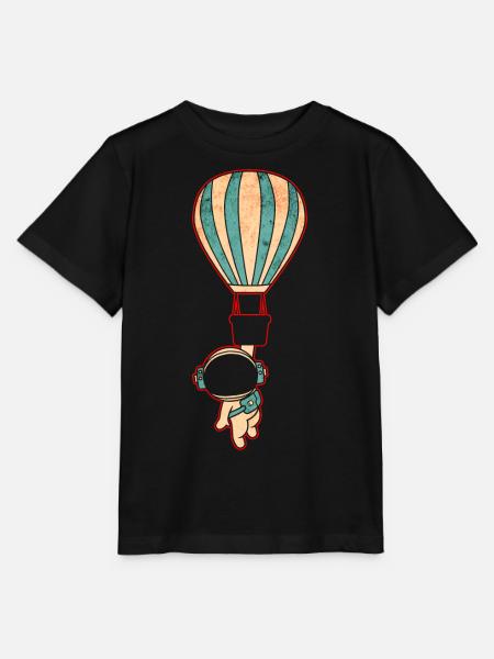 Astronaut Raumfahrt - Stanley/Stella Kinder T-Shirt MINI CREATOR - Schwarz
