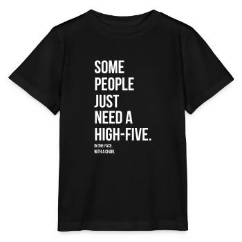 HIGH 5 IN YOUR FACE - HIGH 5 IN YOUR FACE - T-shirt bio MINI CREATOR Stanley/Stella Enfant - noir - Devant - Mikhail (115cm)