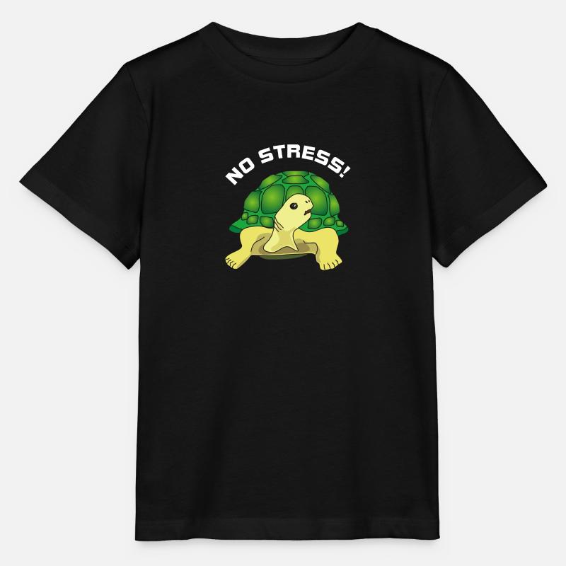 no stress - T-shirt bio MINI CREATOR Stanley/Stella Enfant - noir