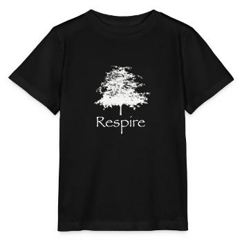 respire - nature, arbre et zen - T-shirt bio MINI CREATOR Stanley/Stella Enfant - noir - Devant - Mikhail (115cm)