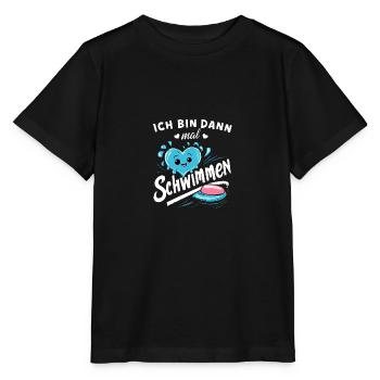 Schwimm-Shirt Badeurlaub Pool Meer Freizeit - Stanley/Stella Kinder T-Shirt MINI CREATOR  - Schwarz - Vorne - Mikhail (115cm)