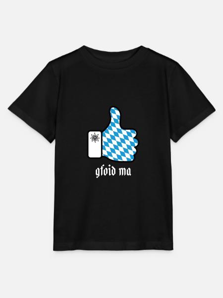 Bayrischer Spruch - Stanley/Stella Kinder T-Shirt MINI CREATOR  - Schwarz