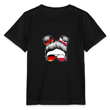 Pole Deutschland Polen - Stanley/Stella Kinder T-Shirt MINI CREATOR  - Schwarz - Vorne - Mikhail (115cm)