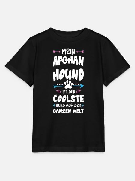 afghan hound hund spruch - Stanley/Stella Kinder T-Shirt MINI CREATOR - Schwarz