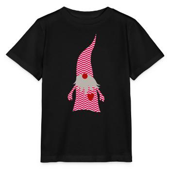 Wichtel Muster zickzack Herz Weihnachten Deko Herz - Stanley/Stella Kinder T-Shirt MINI CREATOR  - Schwarz - Vorne - Mikhail (115cm)