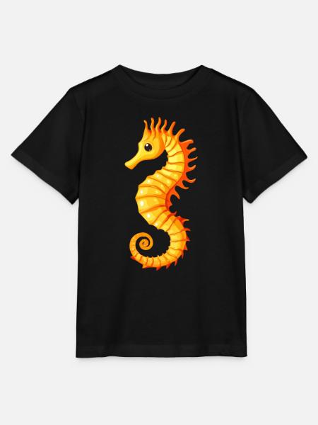 Seepferdchen - Stanley/Stella Kinder T-Shirt MINI CREATOR - Schwarz