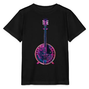 Banjo - Stanley/Stella Kinder T-Shirt MINI CREATOR  - Schwarz - Vorne - Mikhail (115cm)
