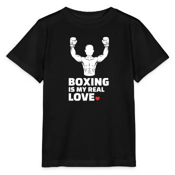 Ich Liebe Boxen Für Alle Boxer Und Boxliebhaber. - Stanley/Stella Kinder T-Shirt MINI CREATOR  - Schwarz - Vorne - Mikhail (115cm)
