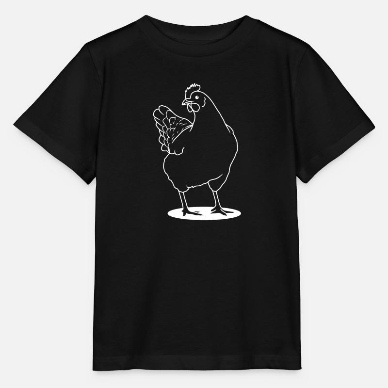 chicken - Stanley/Stella MINI CREATOR Kids’ T-Shirt - black