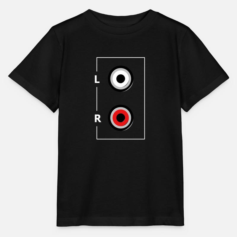 Entrée RCA stéréo - T-shirt bio MINI CREATOR Stanley/Stella Enfant - noir