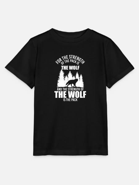 Werwolf Hund Mystik Alpha - Stanley/Stella Kinder T-Shirt MINI CREATOR - Schwarz
