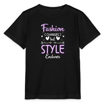 Défilé de vêtements de mode - T-shirt bio MINI CREATOR Stanley/Stella Enfant - noir - Devant - Mikhail (115cm)