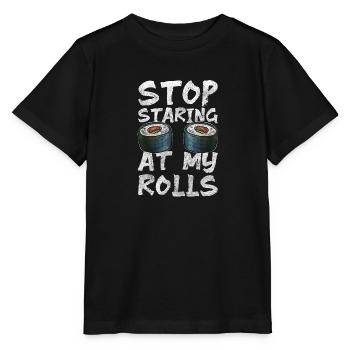 Japanisch Niedlich Soja Esskultur - Stanley/Stella Kinder T-Shirt MINI CREATOR  - Schwarz - Vorne - Mikhail (115cm)