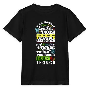 ESL Teacher Linguist Multilingual Teaching - Stanley/Stella MINI CREATOR Kids’ T-Shirt - black - Front - Mikhail (115cm)