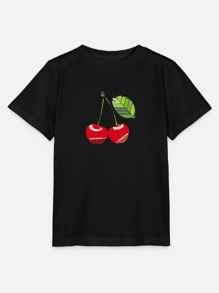 Kirsche - Stanley/Stella Kinder T-Shirt MINI CREATOR  - Schwarz