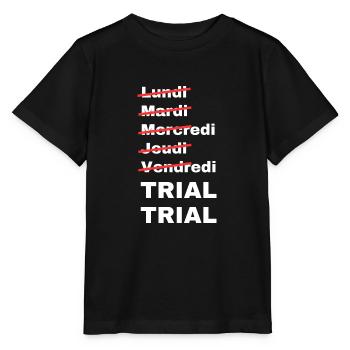 week-end trial - T-shirt bio MINI CREATOR Stanley/Stella Enfant - noir - Devant - Mikhail (115cm)