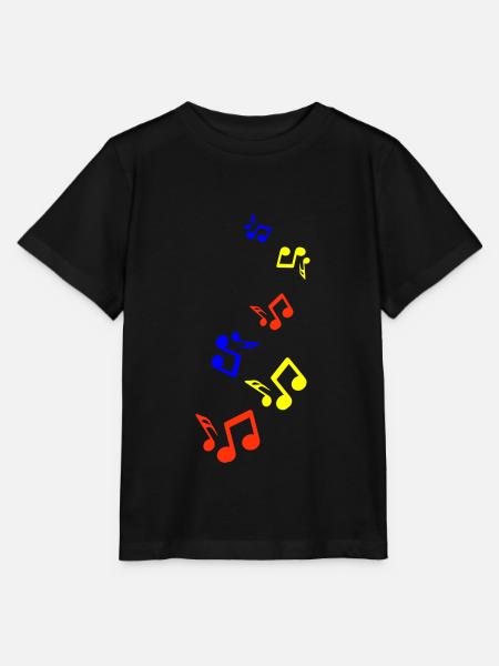 Musiknoten zeichen - Stanley/Stella Kinder T-Shirt MINI CREATOR  - Schwarz