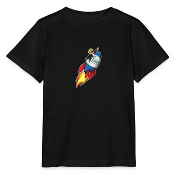GME To the Moon Meme Aktien Wall Street Wetten - Stanley/Stella Kinder T-Shirt MINI CREATOR  - Schwarz - Vorne - Mikhail (115cm)