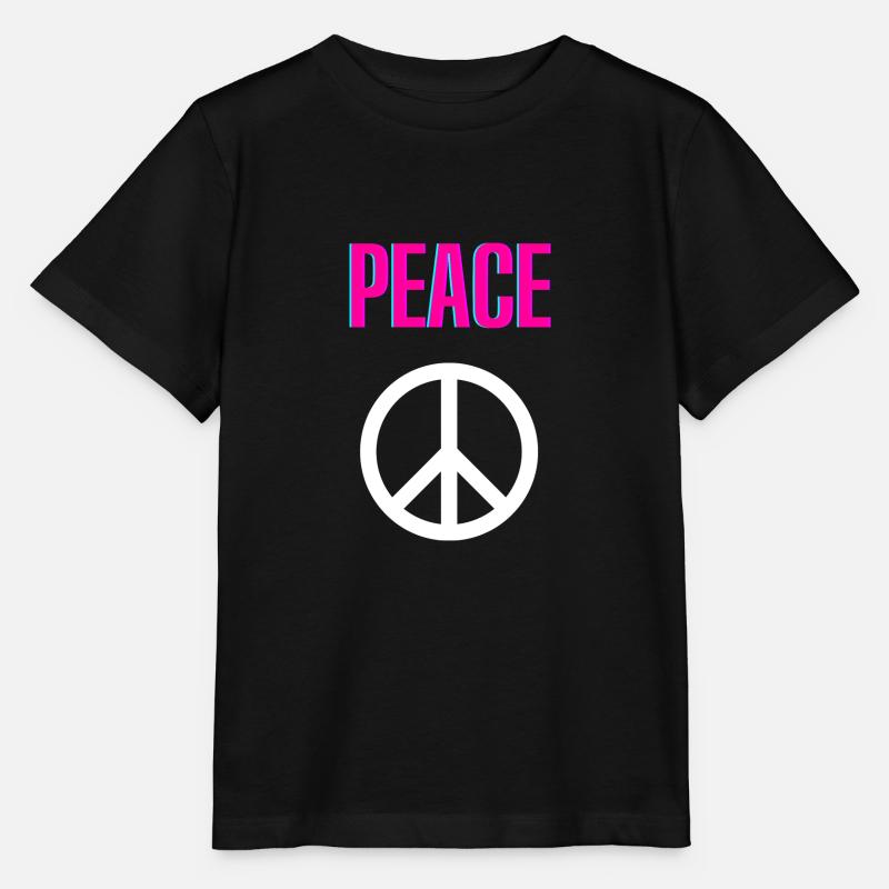 Peace - Delay - Front only - Stanley/Stella MINI CREATOR Kids’ T-Shirt - black