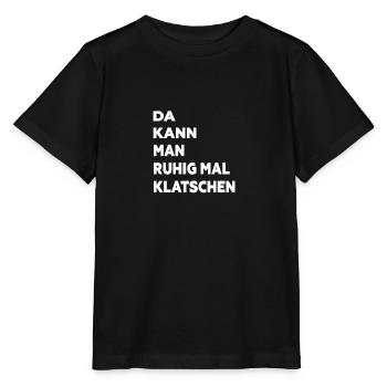Klatschen - Stanley/Stella Kinder T-Shirt MINI CREATOR  - Schwarz - Vorne - Mikhail (115cm)